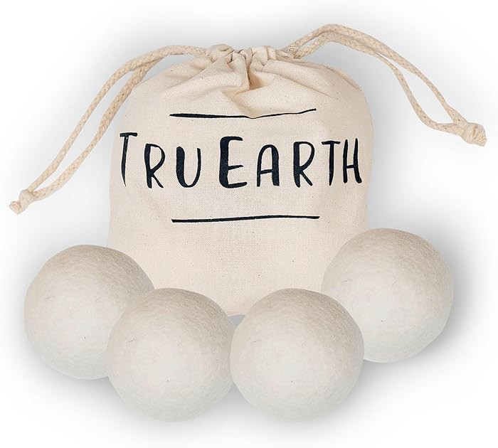 Tru Earth Wool Dryer Balls, Set of 4 XL 100% Wool Anti-Static Balls for Laundry, Reusable & All N... | Amazon (US)