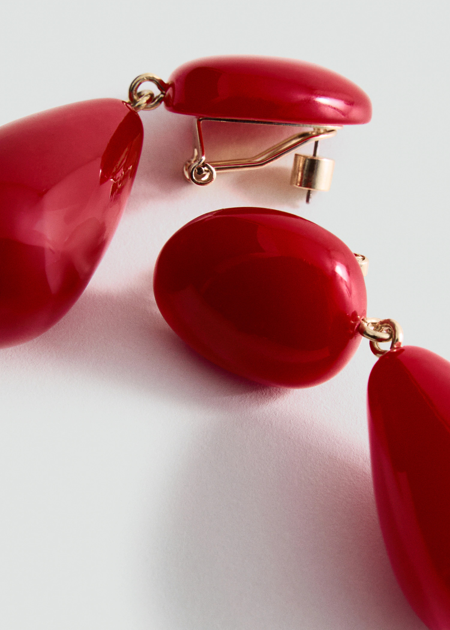 Resin drop earrings - Women | MANGO USA | Mango (US/MX/AU)