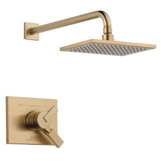 Delta Vero 1-Handle Shower Faucet Trim Kit in Champagne Bronze (Valve Not Included) | The Home Depot