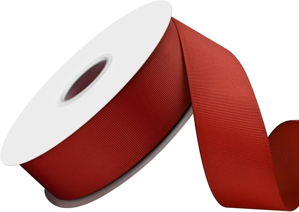 1-1/2 inch Red Grosgrain Ribbon 50 Yards for Gift Wrapping Weddings DIY Floral Decor Sewing & Mor... | Amazon (US)