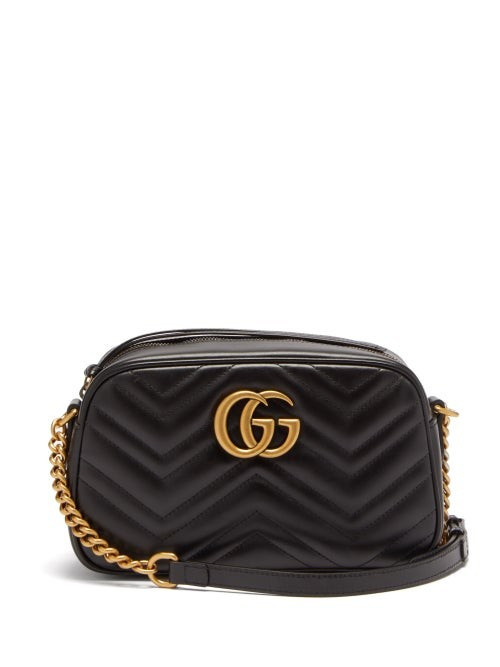 Gucci - GG Marmont Small Quilted-leather Cross-body Bag - Womens - Black | Matches (US)