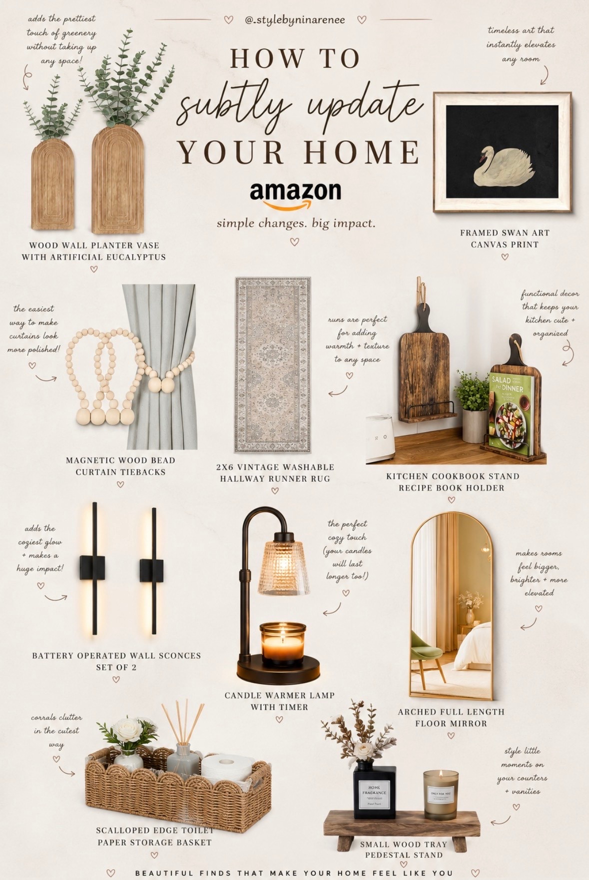 ✨ subtle home updates that make the biggest difference 🤍 linked all my favorite cozy + elevated Amazon finds to refresh your space without a full makeover 🕯️🏡 think warm, cozy, and effortlessly put together ✨ 

#LTKhome #AmazonHomeFinds #HomeDecorFinds #CozyHome

#LTKmomlife #LTKdayinmylife #LTKselfcare