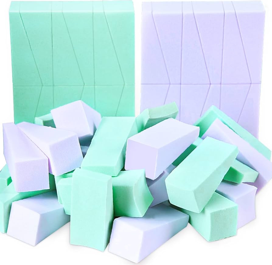 Teenitor Makeup Sponge Mini Applicator Wedges, 48 Pieces Cosmetic Wedges Beauty Blender Sponges, ... | Amazon (US)