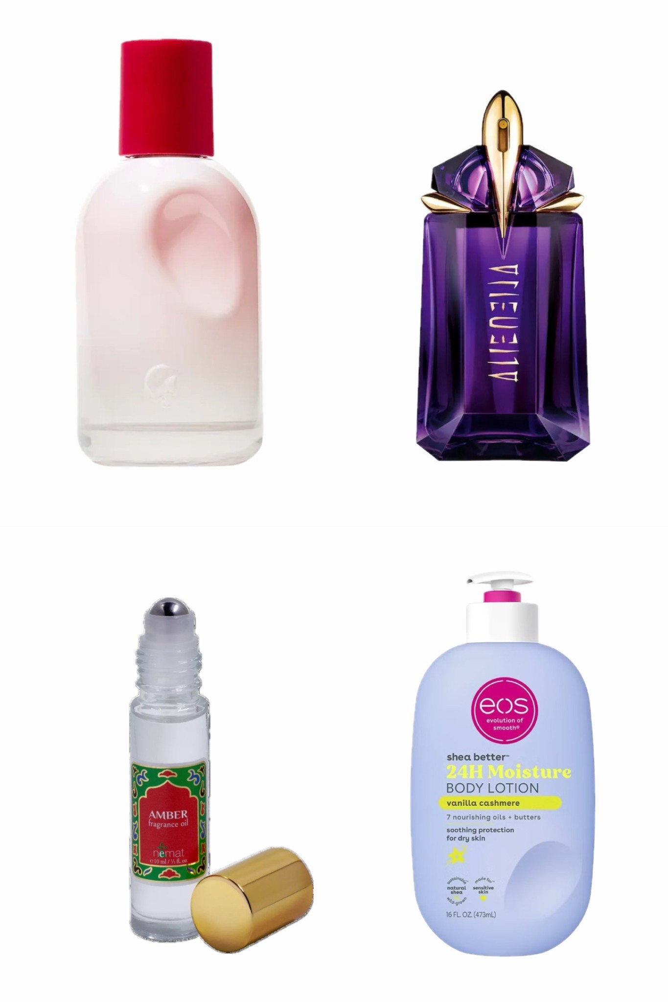 All of the perfumes I wore on perfect match!! I wore the glossier perfume everyday, the Mugler Alien for the mixer parties, the oil roll stick on the go (mostly for the challenges) and the eos lotion everyday! Got lots of compliments on my scent 

#LTKFindsUnder100 #LTKSeasonal #LTKBeauty