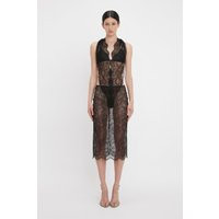 Victoria Beckham Halter Neck Bodysuit In Black 10 | Victoria Beckham UK