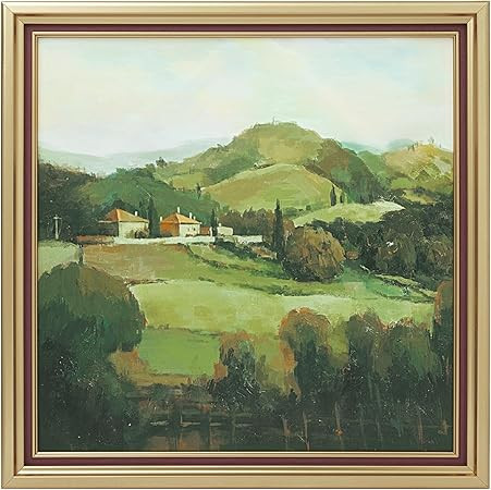 ArtbyHannah Framed Canvas Wall Art, 16x16 inch Landscape Canvas Wall Art Decor for Living Room, V... | Amazon (US)