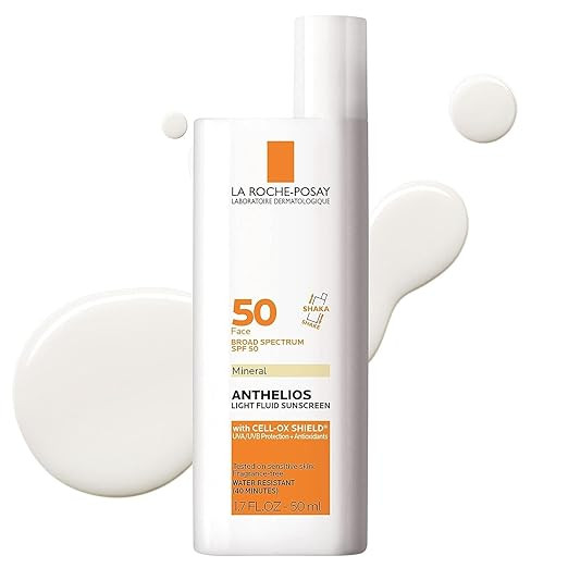 La Roche-Posay Anthelios Mineral Ultra-Light Face Sunscreen SPF 50, Zinc Oxide Sunscreen for Face... | Amazon (US)
