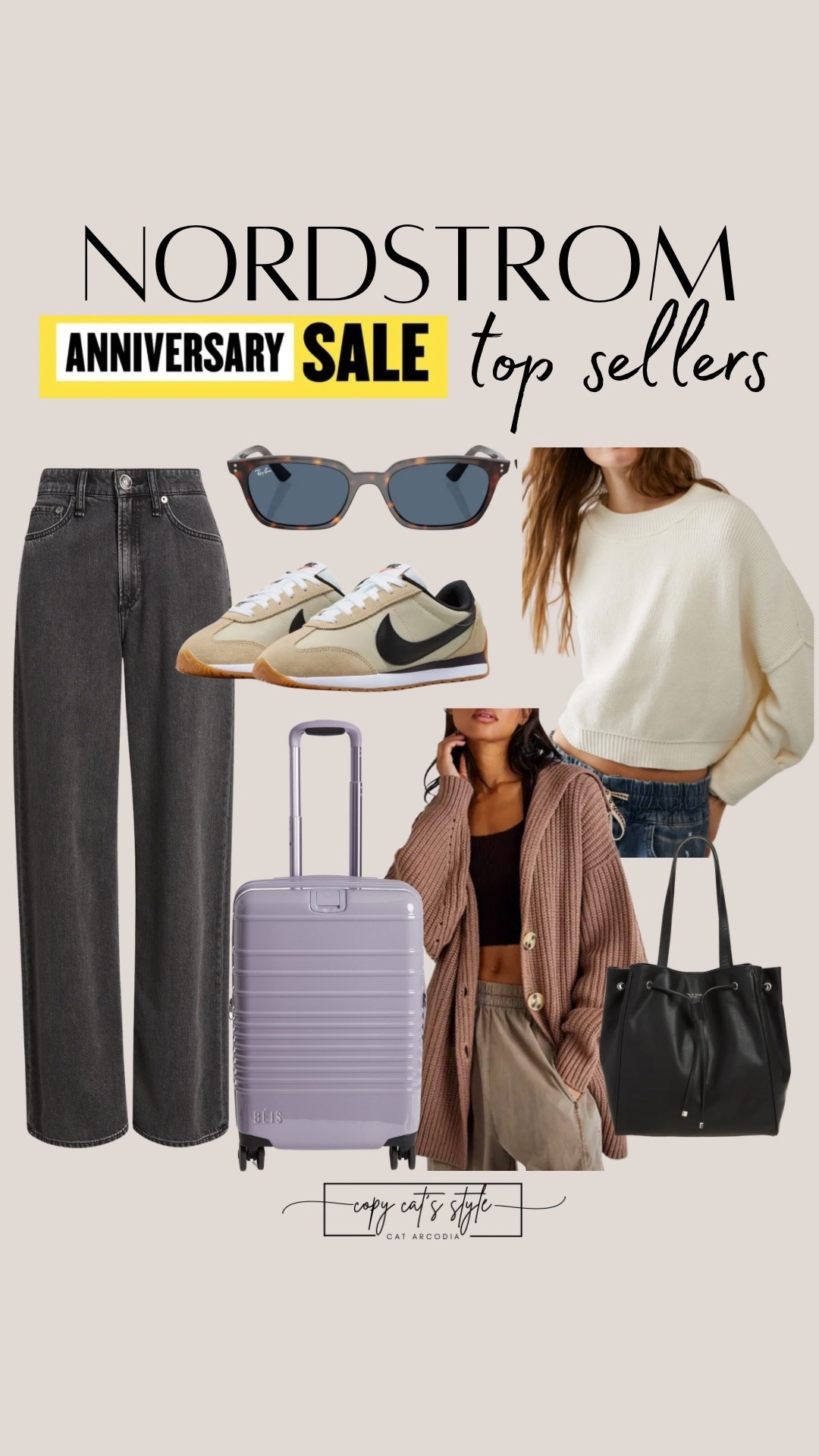 Nordstrom Anniversary Sale top sellers! Nordstrom jeans, sweaters, luggage, bags, sneakers, and sunglasses. . 

#LTKSaleAlert #LTKStyleTip #LTKFindsUnder100