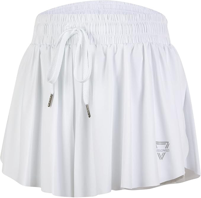 luogongzi 2 in 1 Flowy Running Shorts for Women Gym Yoga Athletic Womens Workout Biker Spandex Lo... | Amazon (US)