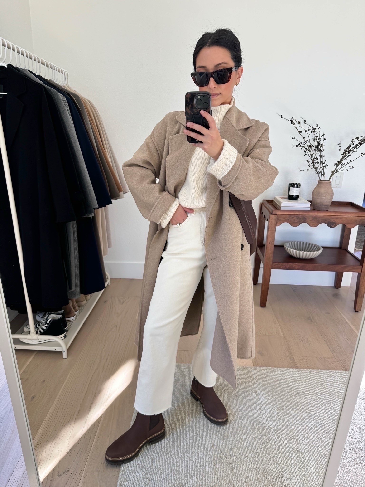 Mango oversized coat on sale! Comes in 4 new colors. 

Mango coat xxs. Color is old 
Everlane Cloud turtleneck xxs (old)
Madewell 90’s jeans 25, but hems (old)
Tom’s Chelsea boots 5.5
Madewell curve sling bag (old)
Celine sunglasses 

Winter style, petite style, boots 



#LTKootd #LTKPetite #LTKSaleAlert