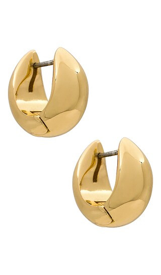 Greer Hoops in Gold | Revolve Clothing (Global)