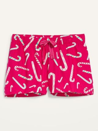 Matching Printed Flannel Pajama Shorts for Women -- 2.5-inch inseam | Old Navy (US)