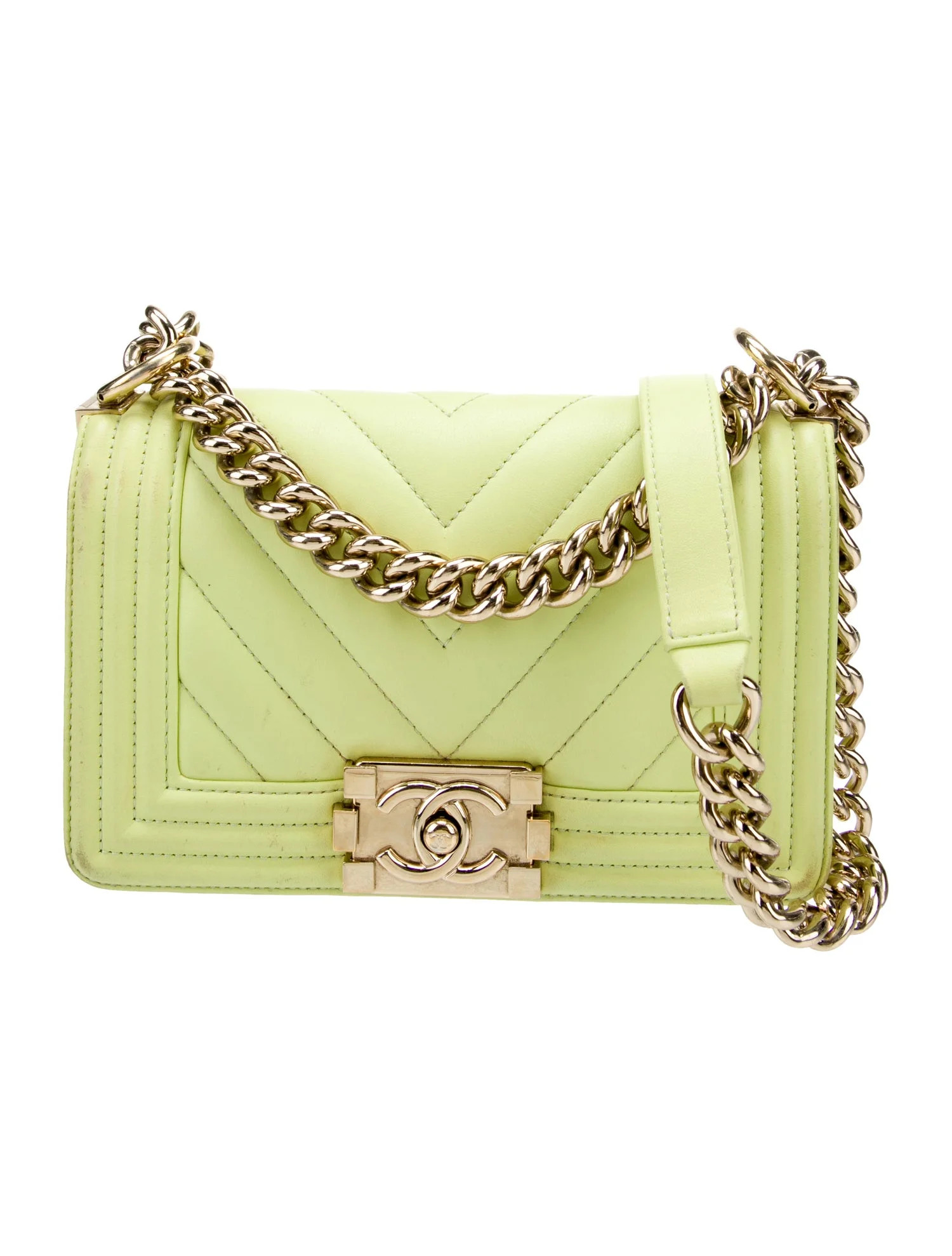 Small Chevron Boy Bag | The RealReal