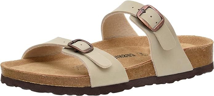 CUSHIONAIRE Women's Liam Cork footbed Sandal with +Comfort | Amazon (US)