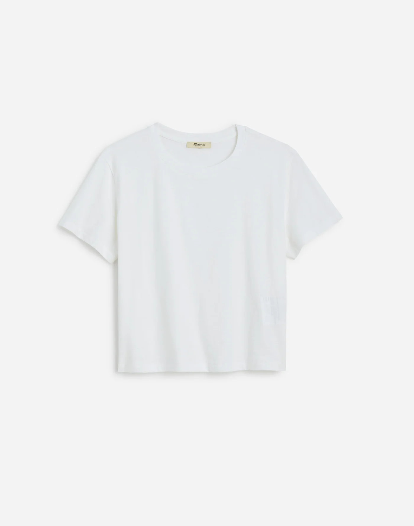 Slub Boxy-Crop Tee | Madewell | Madewell