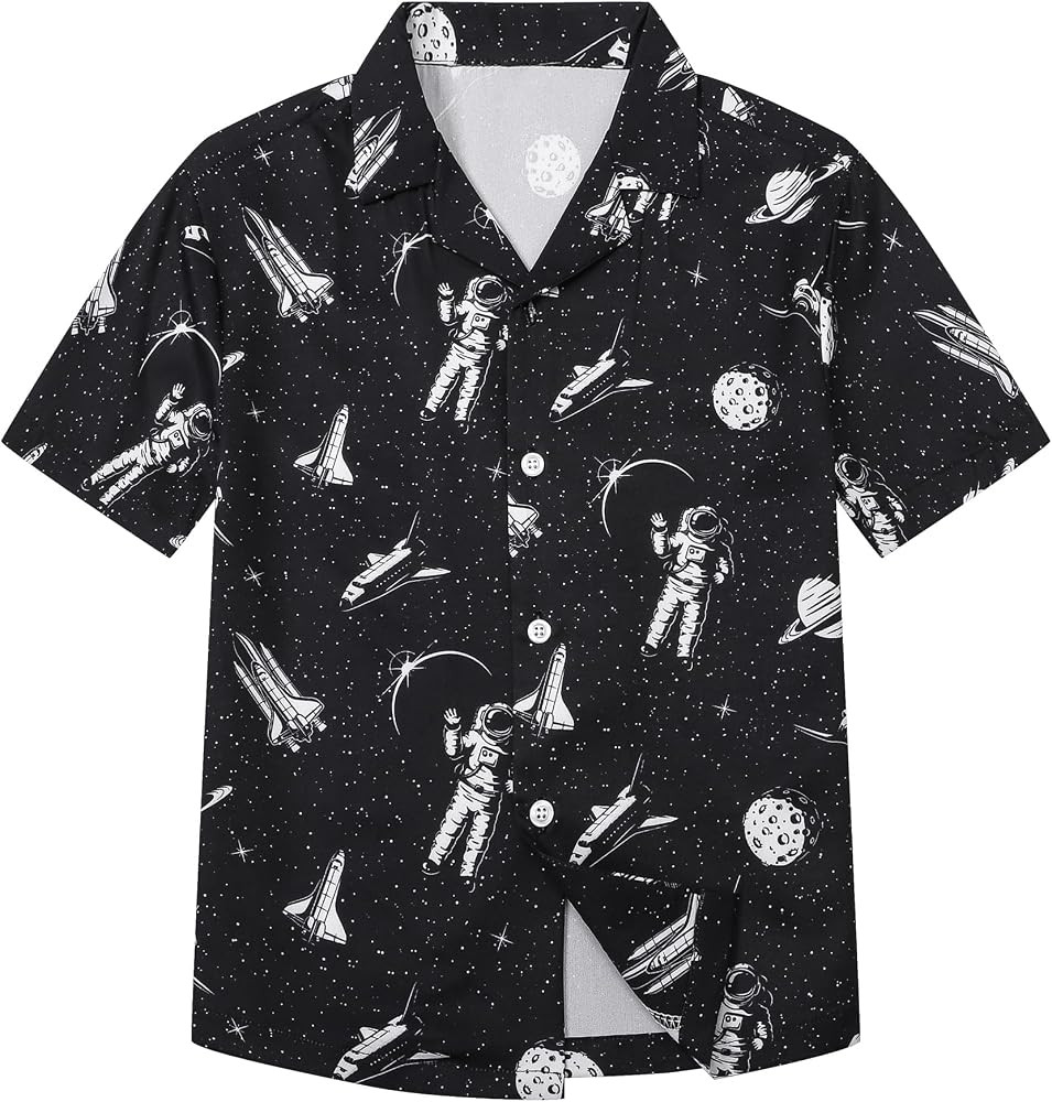 Betusline Boys and Men's Hawaiian Shirts Summer Beach Shirt Aloha Luau Shirts for Mens and Kids (... | Amazon (US)