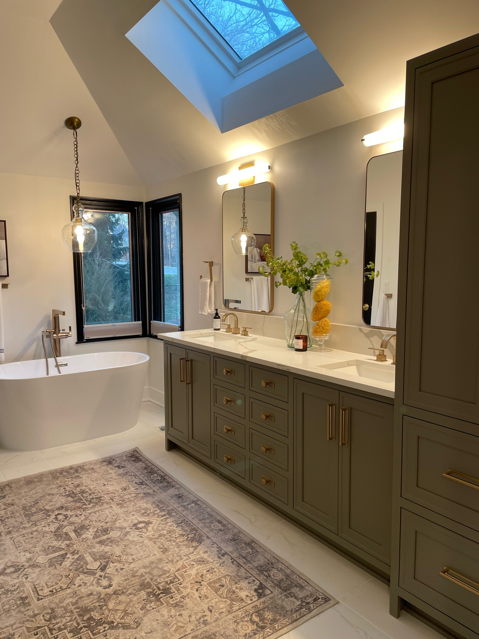 Master Bathroom Remodel. Ruggable is having a sale. Use code Joy24 for 20% off!!! Love this rug, we can throw it in the washer easily. 


#LTKSaleAlert #LTKHome