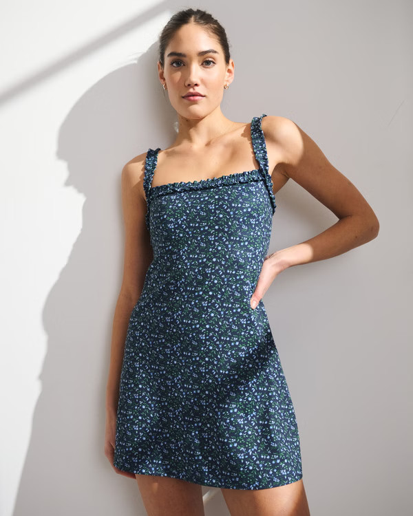 YPB Scrunchie Strap Mini Dress | Abercrombie & Fitch (US)