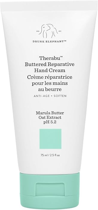 Drunk Elephant Therabu Buttered Reparative Hand Cream - 75 ml/2.5 fl oz - Hand Lotion - Clean Cli... | Amazon (US)