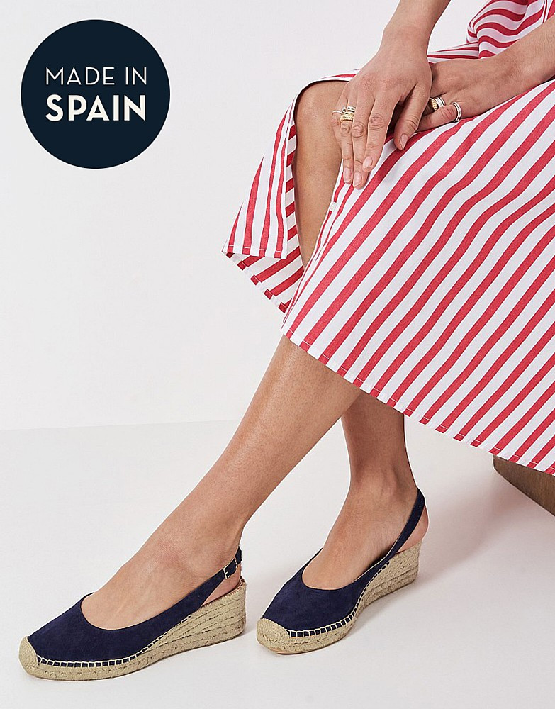 Women's Slingback Espadrille in Navy from Crew Clothing | Crew Clothing (UK)