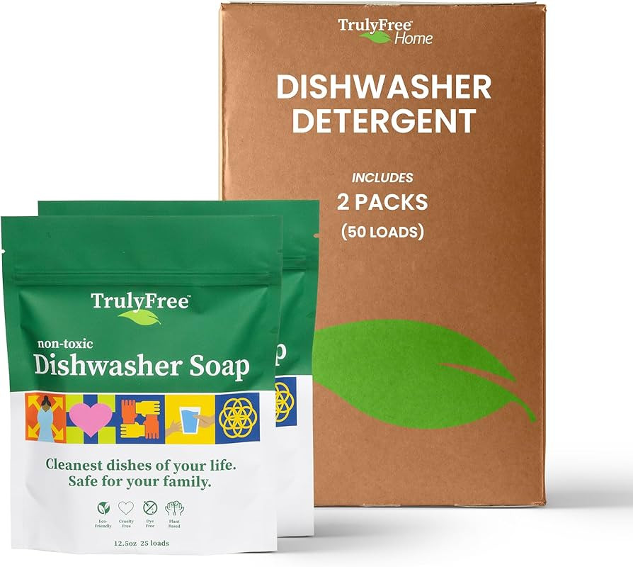 Automatic Dishwasher Detergent Powder - Concentrated Dishwashing Detergent, Dish Soap, Hard Water... | Amazon (US)