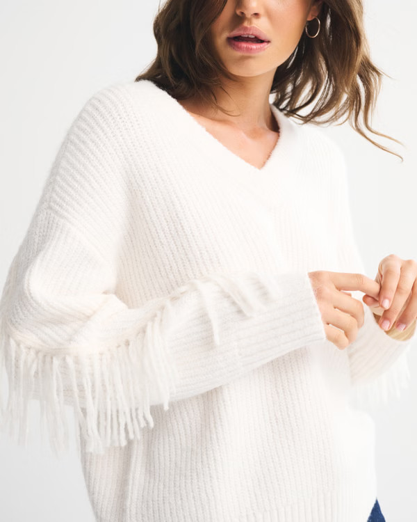 Women's Dad V-Neck Sweater | Women's | Abercrombie.com | Abercrombie & Fitch (US)
