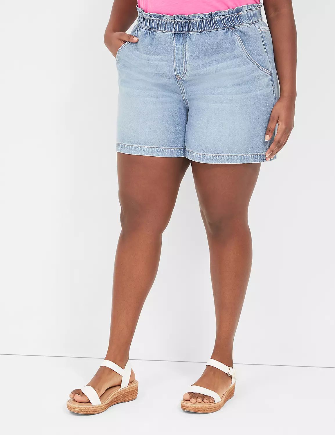 Pull-On Fit Flirty Jean Short | LaneBryant | Lane Bryant (US)