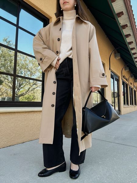 Trench coat outfit, classic outfit, jeans, ballet flats



#LTKSeasonal #LTKstyletip