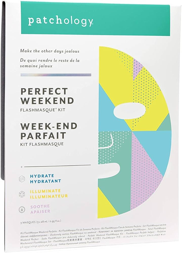Patchology Perfect Weekend Facial Sheet Mask - Potent Hyaluronic Acid & Firming Formula - Intense... | Amazon (US)