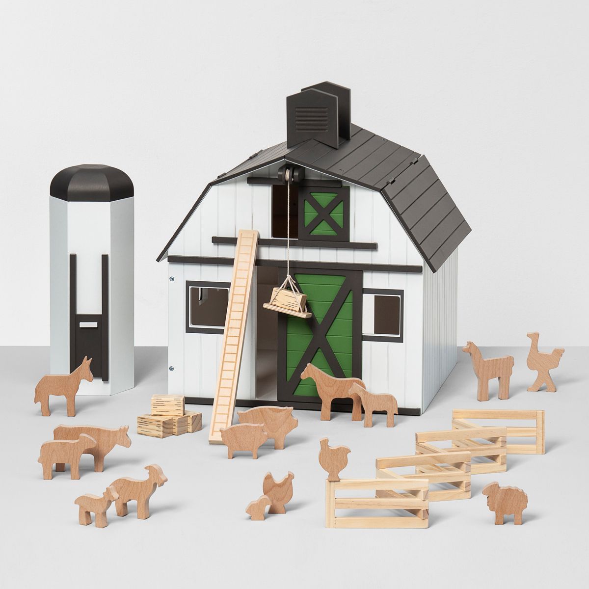 Toy Barn with Animal Figurines - Hearth & Hand™ with Magnolia | Target