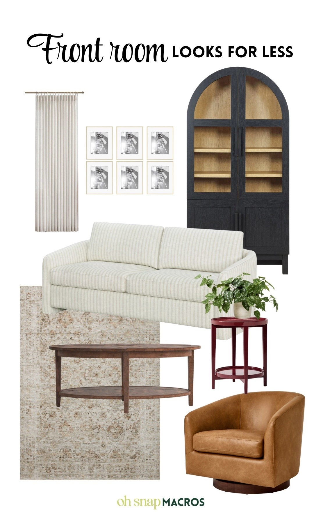 The brown leather chairs are currently out of stock but get on the notification list for when they’re back. They’re EXTREMELY comfortable and look expensive. I’d recommend them in any color  

#LTKHome