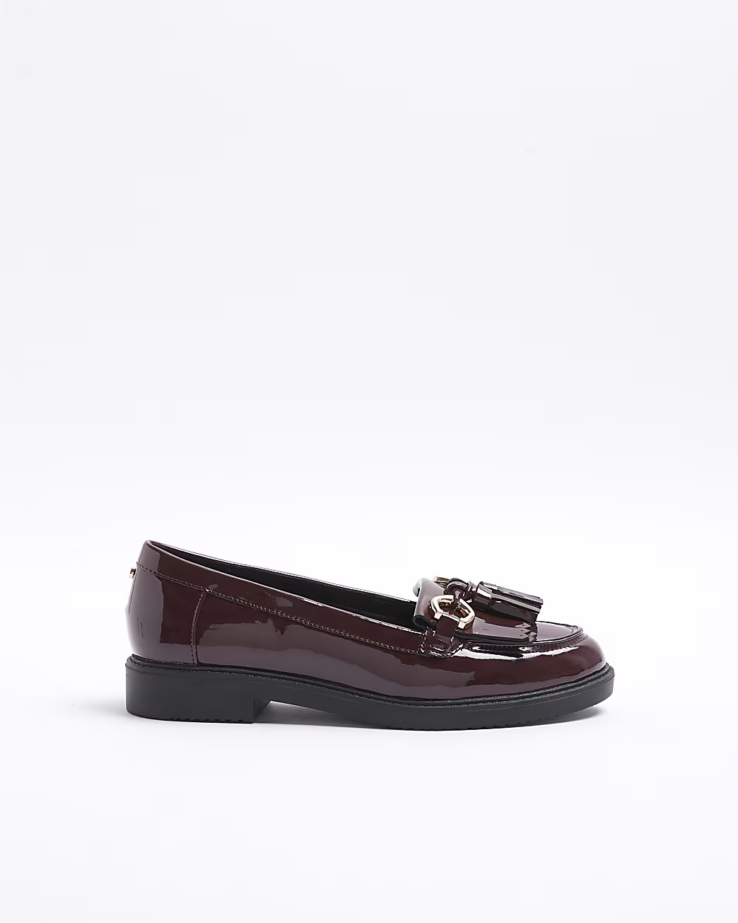 Red Wide Fit Tassel Patent Loafers | River Island (UK & IE)