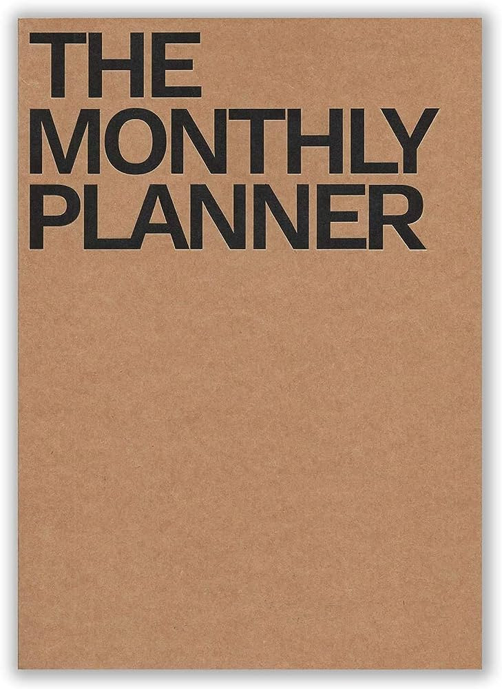 The Monthly Planner Undated Blank Days and Months | Amazon (US)