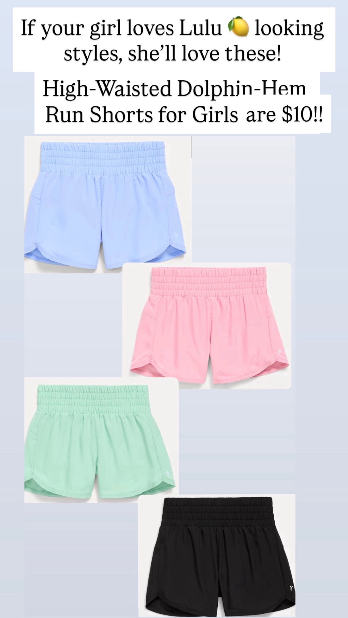 Don’t miss these shorts for girls! They’re giving Lulu 🍋 vibes with Old Navy price! 🩷

#LTKSaleAlert #LTKKids
