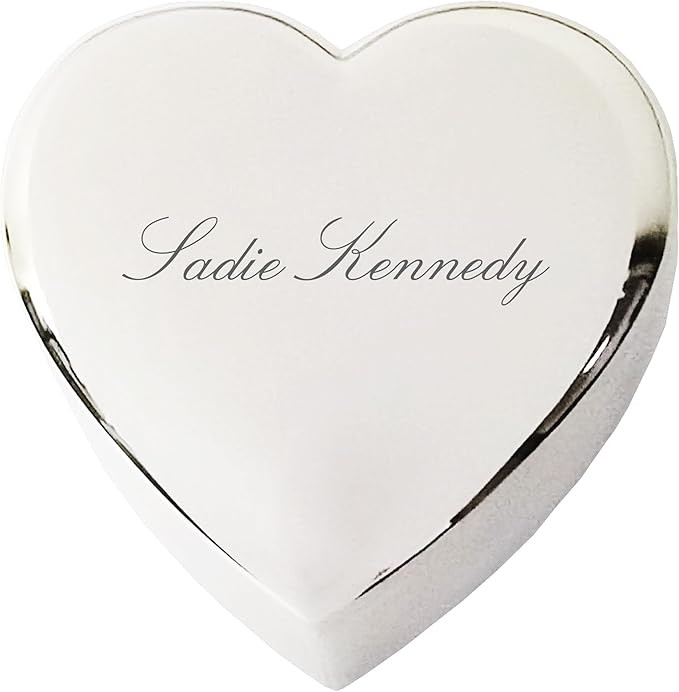 Personalized Heart Jewelry Keepsake Box, Anniversary for Friend Co-worker Wife or Daughter gifts ... | Amazon (US)