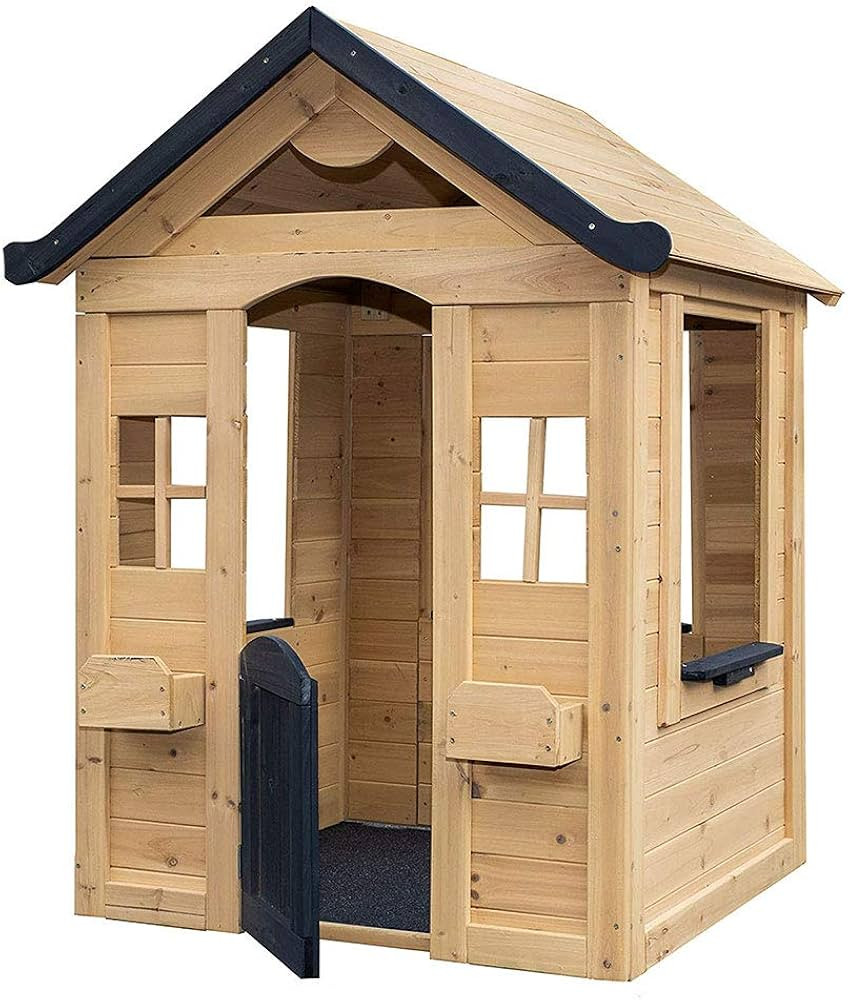 Be Mindful | Solid Wood Outdoor Playhouse in Natural Finish | Amazon (US)
