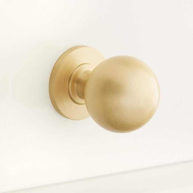 Signature Hardware 946678-1 1" Rodino Solid Brass Round Cabinet Knob | Amazon (US)