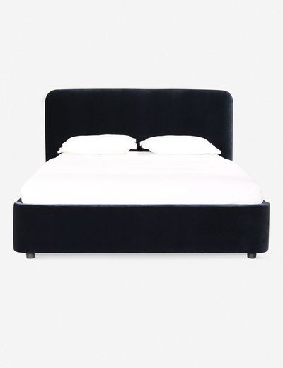 Zien Bed, Blue Velvet | Lulu and Georgia 
