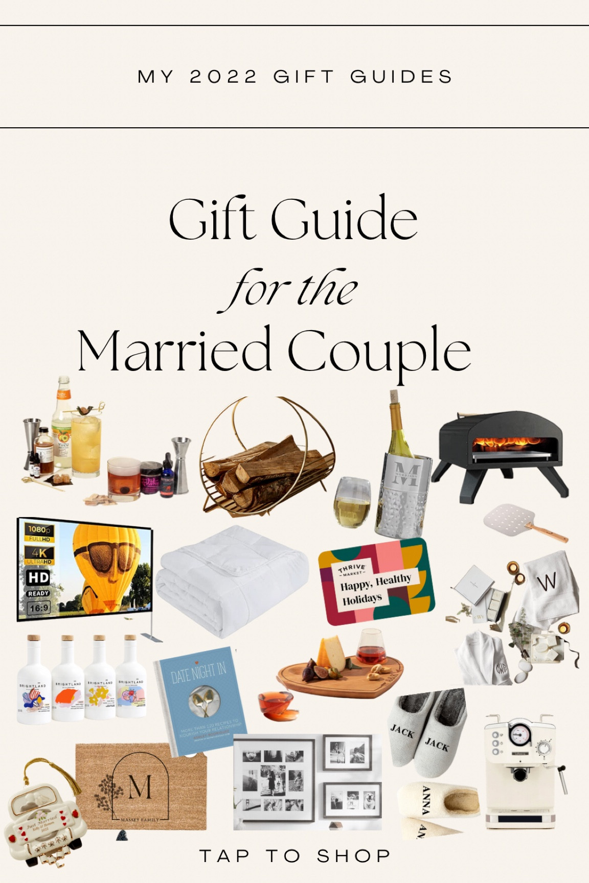 Holiday gift guide for the married couple! Married couple gifts, newlywed couple gifts, first married Christmas, gifts for the couple, thoughtful gifts, personalized gifts, amazon gifts, budget friendly gifts, gifts for home  

#LTKhome #LTKCyberweek #LTKHoliday
