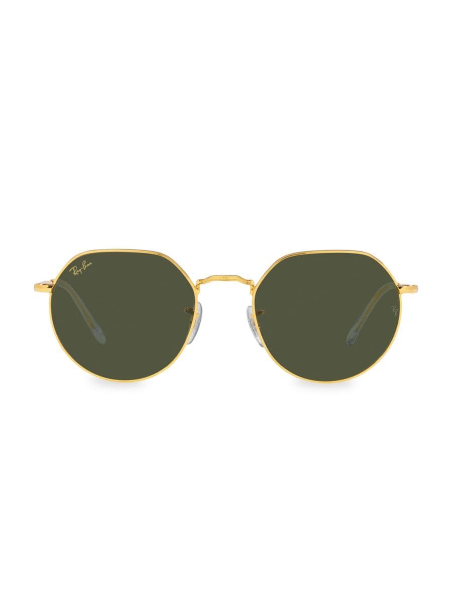 RB3565 Round 53MM Geometric Sunglasses | Saks Fifth Avenue