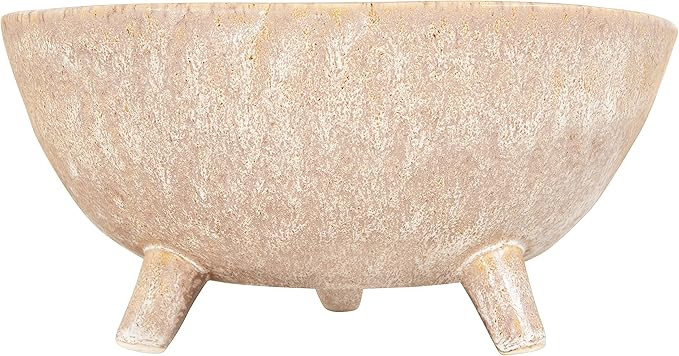 Creative Co-op Brown Ceramic Footed (one Will Vary) Pots and Planters | Amazon (US)