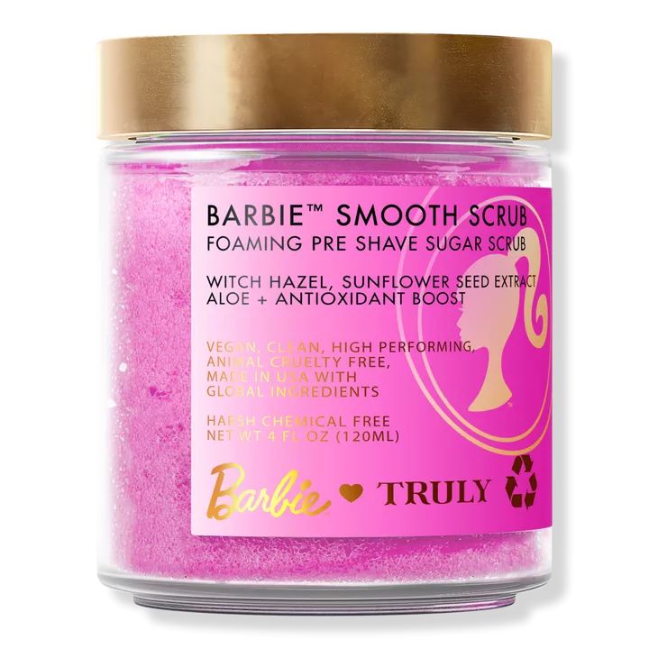 Barbie Smooth Scrub x Truly Foaming Pre-Shave Sugar Scrub | Ulta