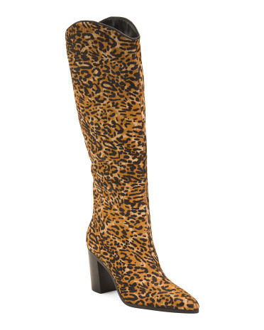 Made In Brazil Leather Maryana Block Wild Boots | TJ Maxx