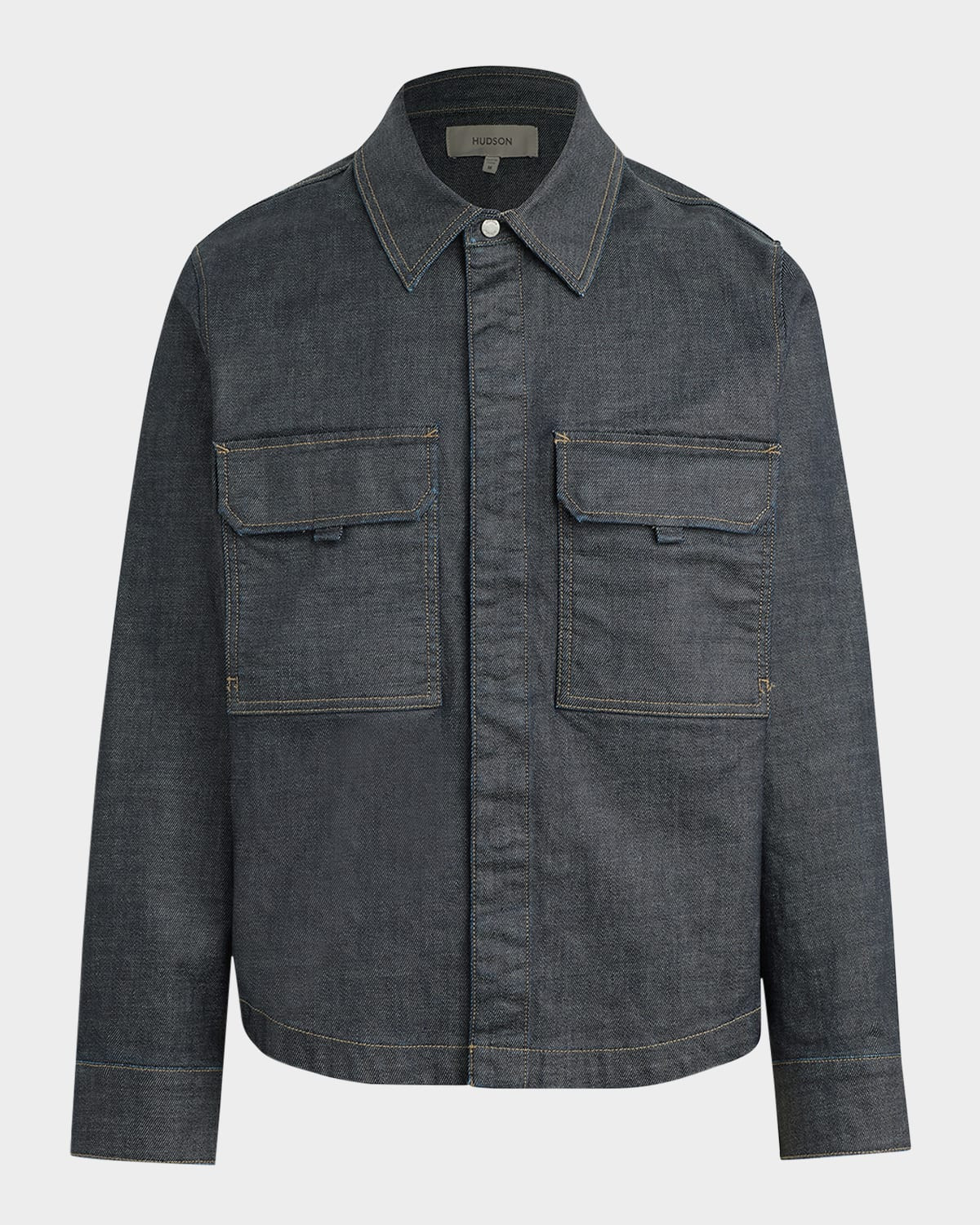 Men & apos;s Denim Flap Pocket Shirt Jacket | Neiman Marcus