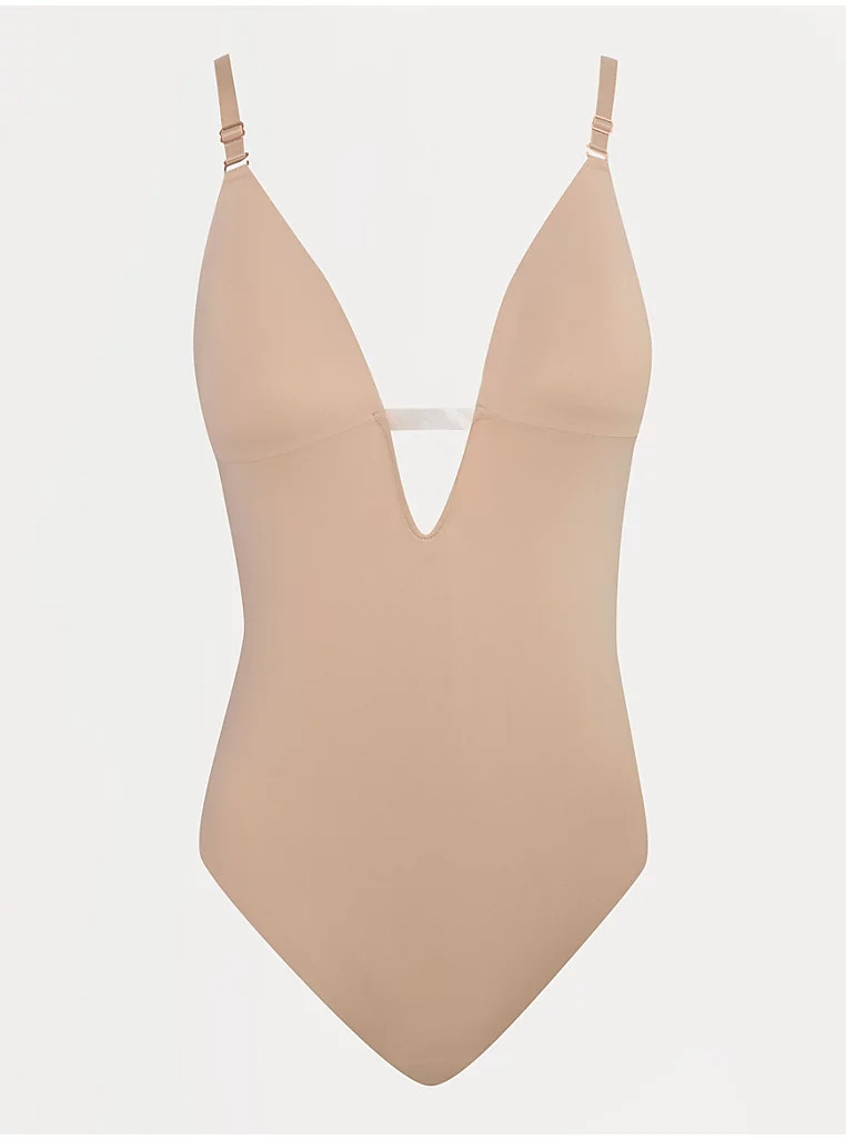 Nude Plunge Neck Shaping Bodysuit | George