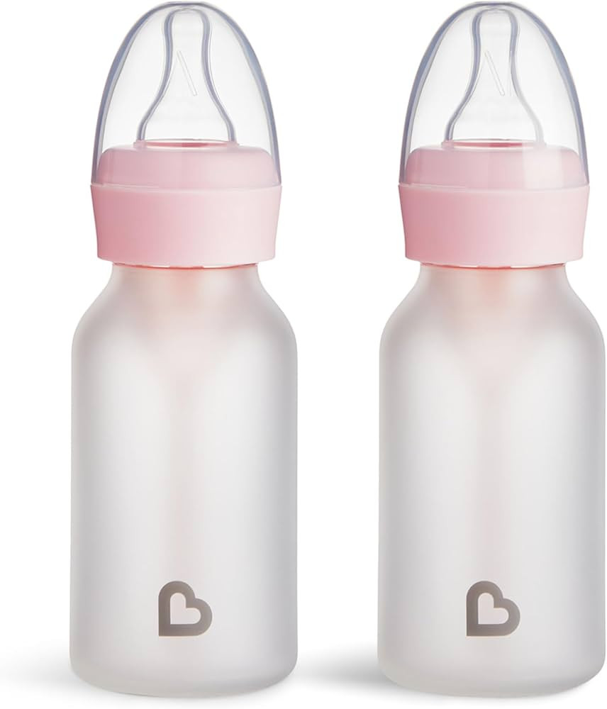 Munchkin Bond Silicone Coated Glass Baby Bottles - Anti-Colic Feeding System with Natural Feel Ni... | Amazon (US)