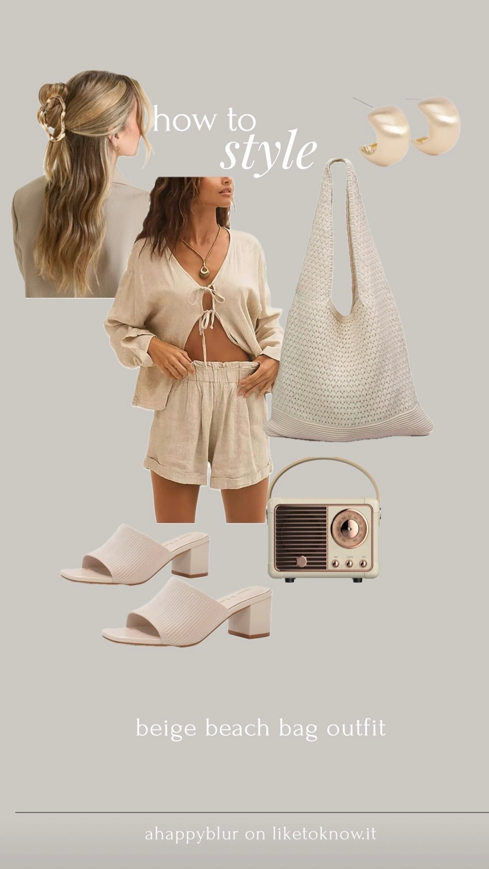 how to wear a beige tote bag for spring and summer! perfect beach outfit idea🫶🏻🥥🐚 bag is currently $5!

#LTKootd #LTKSaleAlert #LTKSeasonal