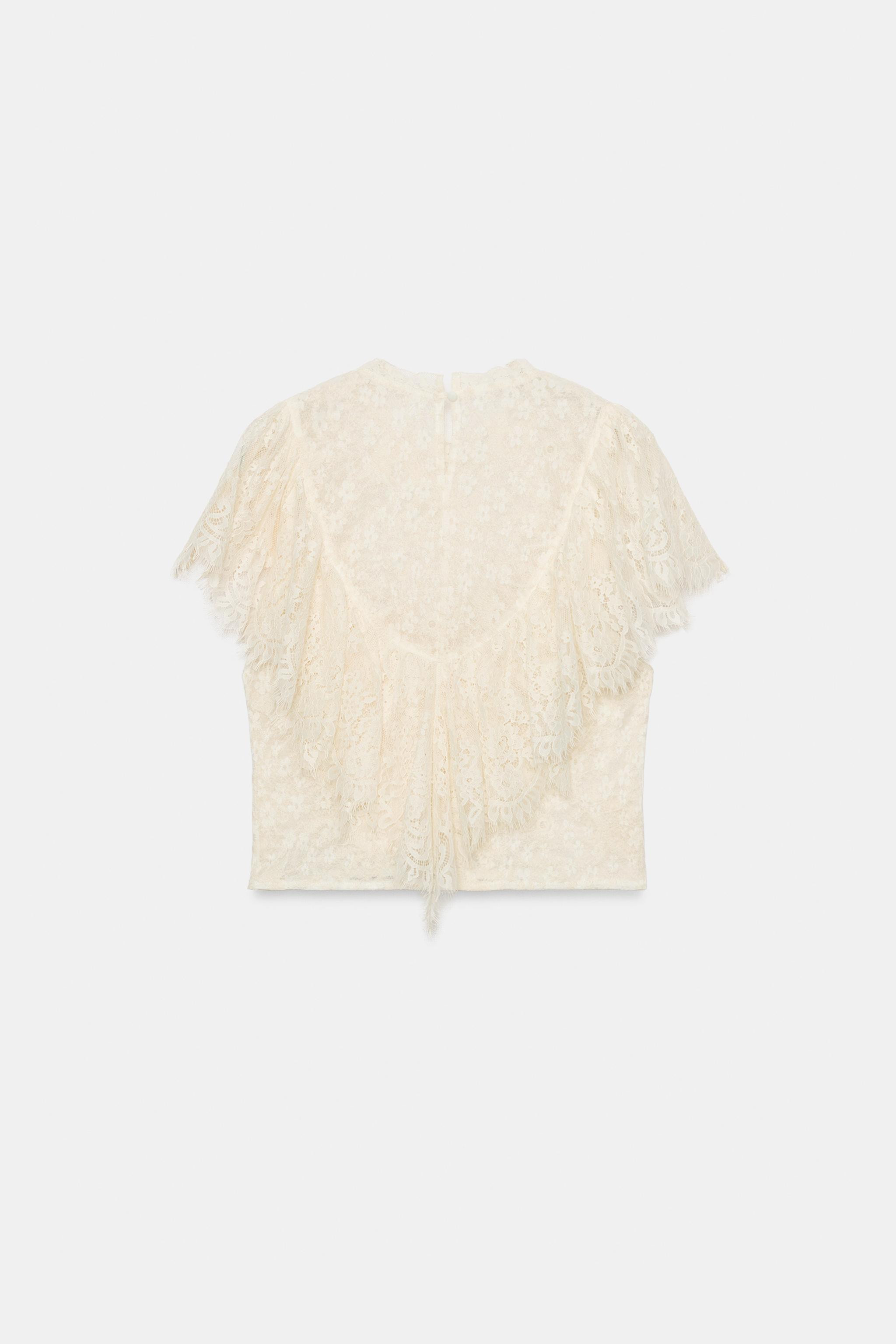 COMBINATION RUFFLE TOP | Zara US