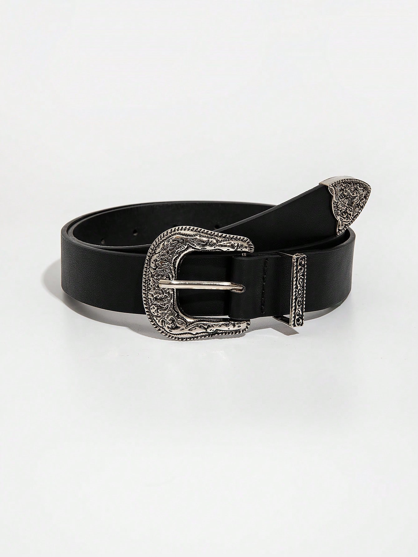 1pc Women Embossed Western Buckle Vintage Belt4.88(100+) | SHEIN
