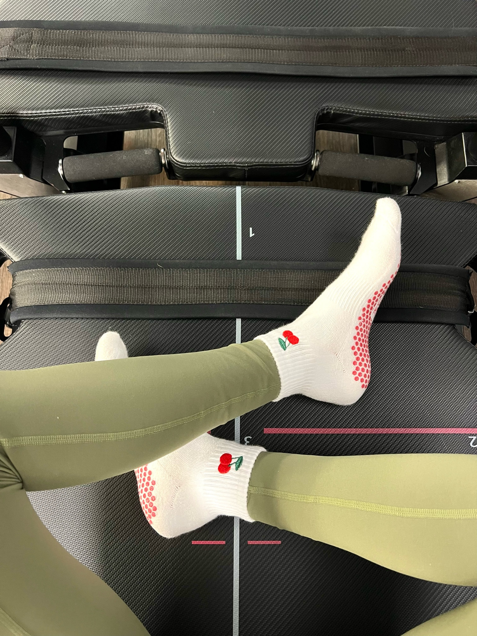 Pilates grip socks!🍒 exact ones are lucky honey, but I’ve linked similar!

#LTKfindsunder50 #LTKActive #LTKfitness